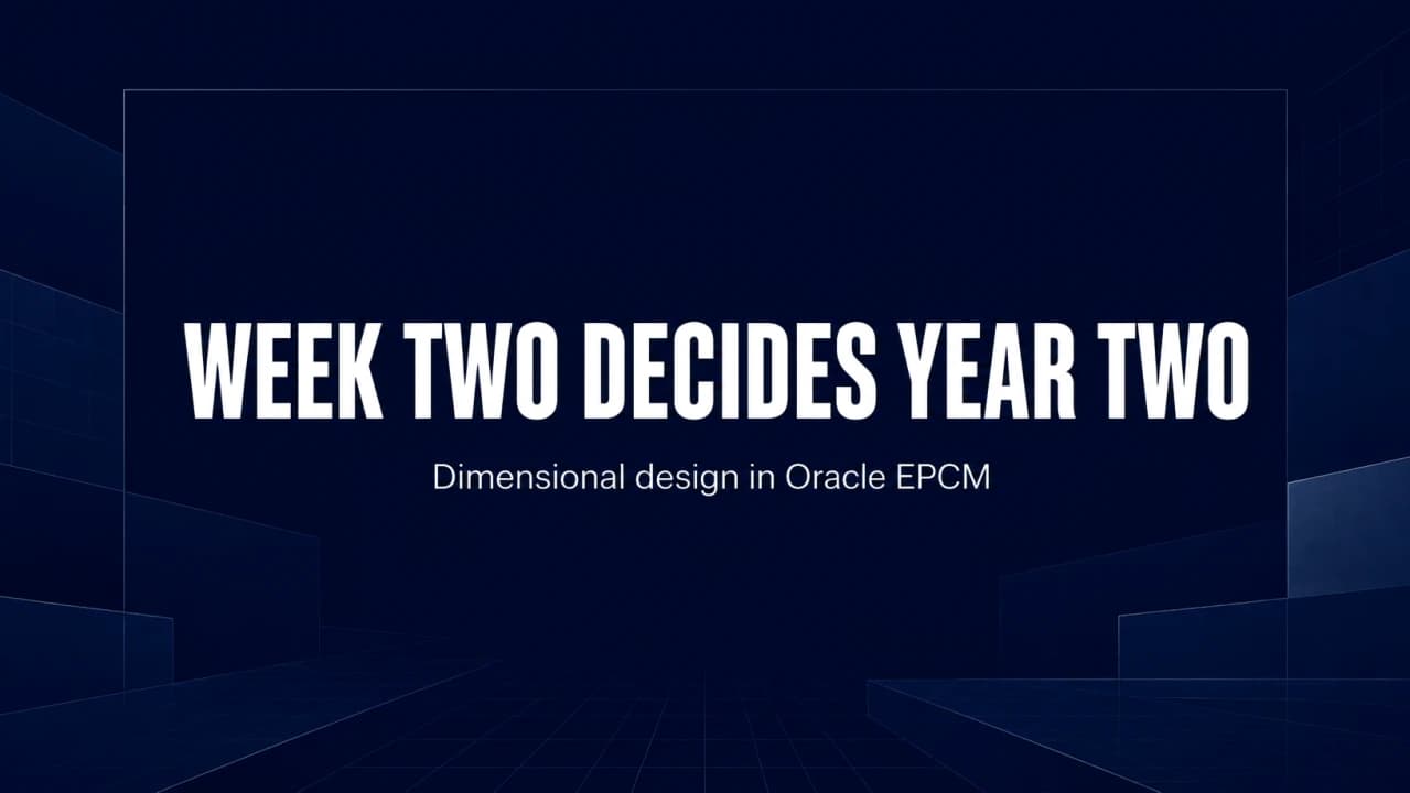 Dimensional Design: The Most Expensive Decision in an Oracle EPCM Implementation