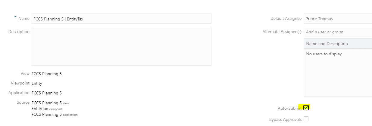 Create Main Entity Subscription