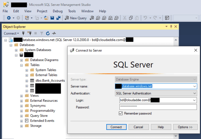 Azure SQL Database Query