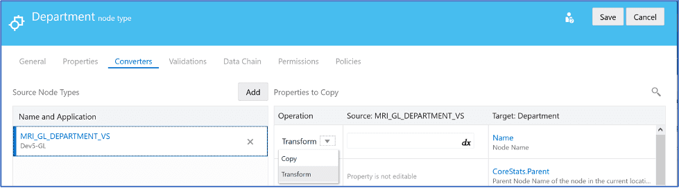 Set Operation Transform