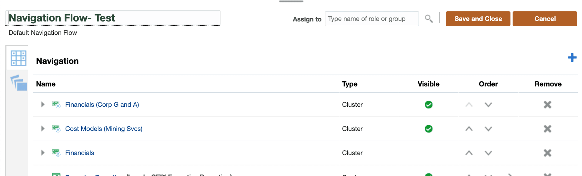 Making Navigation Flow Inactive