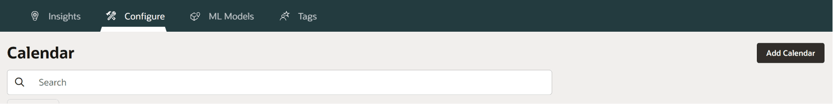 Selecting Add Calendar