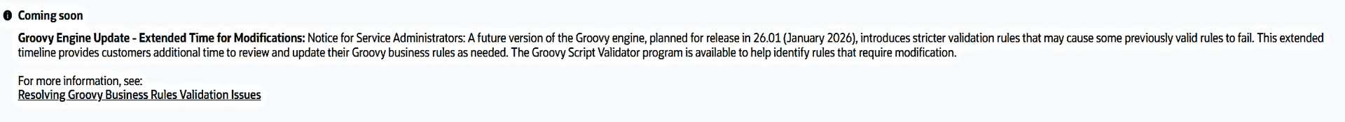 Steps to access groovy validator in dashboard