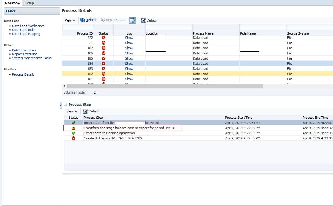 Oracle PBCS Export