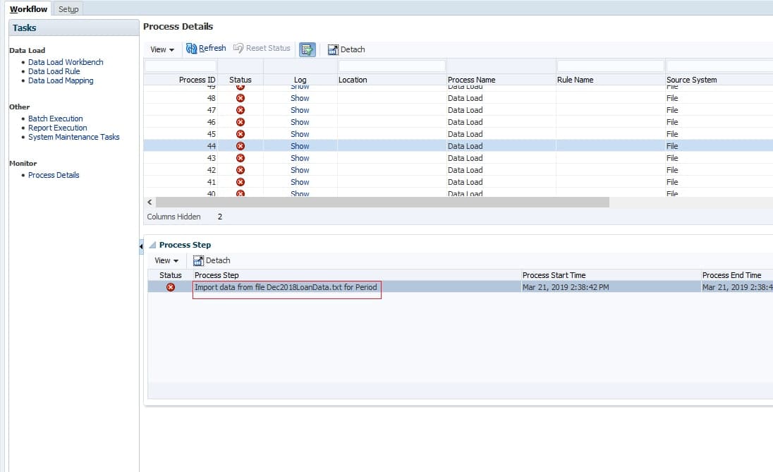 Oracle PBCS Validate