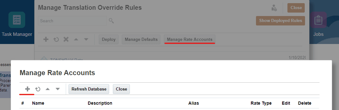 Step 2 - Create Local Rate Account