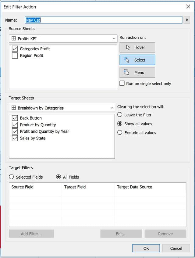 Action Configuration