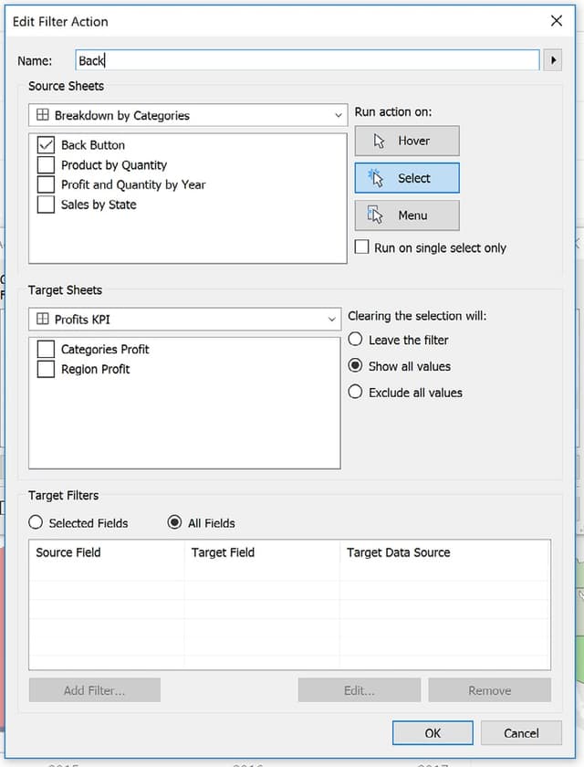 Final Button Configuration