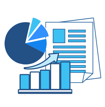 Graphs and reports icon