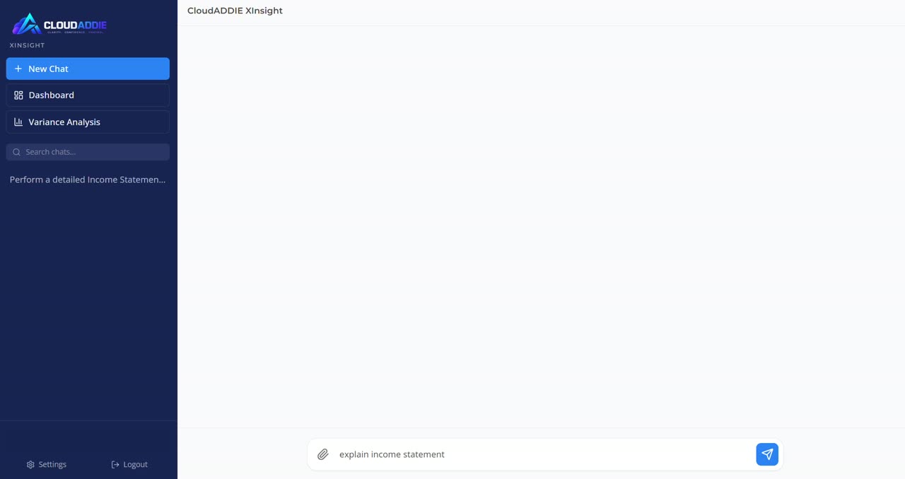 XInsight answering a sequence of questions end to end, including one it declines to answer because the data is not loaded